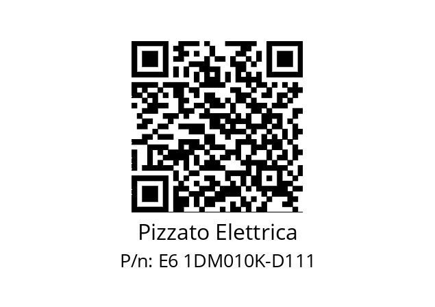   Pizzato Elettrica E6 1DM010K-D111