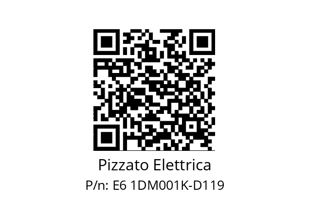   Pizzato Elettrica E6 1DM001K-D119