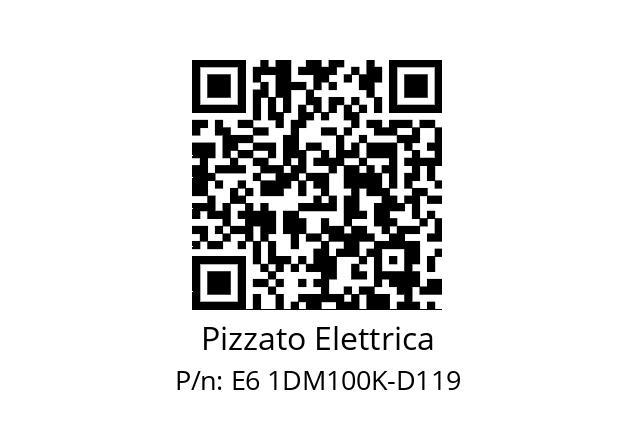   Pizzato Elettrica E6 1DM100K-D119