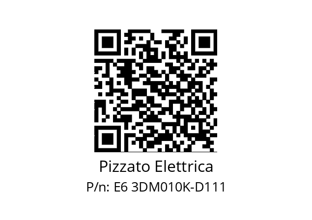   Pizzato Elettrica E6 3DM010K-D111