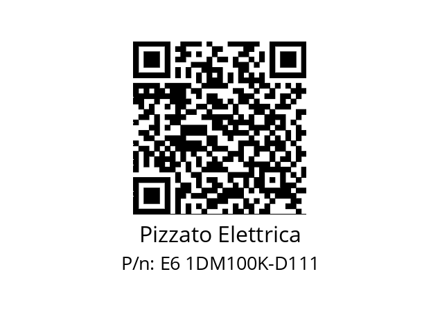   Pizzato Elettrica E6 1DM100K-D111