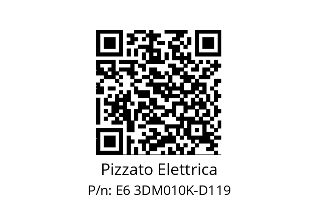   Pizzato Elettrica E6 3DM010K-D119