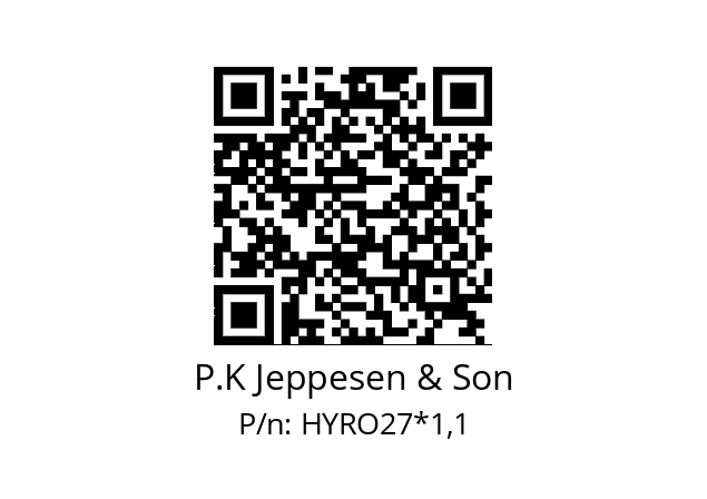   P.K Jeppesen & Son HYRO27*1,1