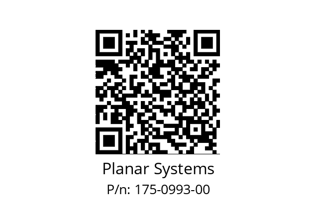   Planar Systems 175-0993-00