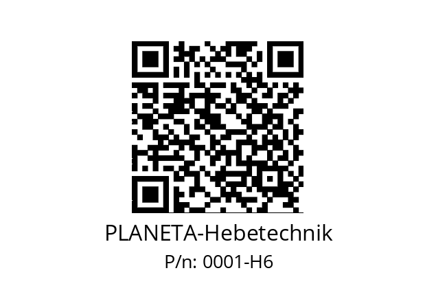   PLANETA-Hebetechnik 0001-H6