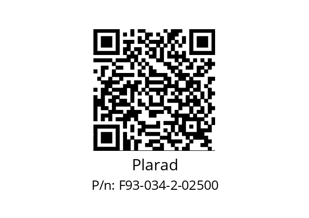   Plarad F93-034-2-02500