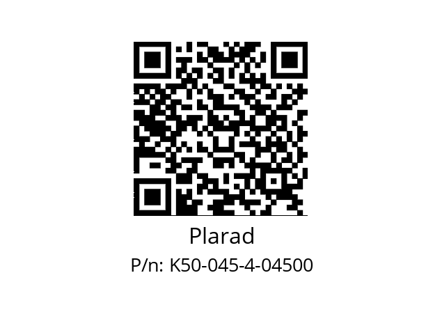   Plarad K50-045-4-04500