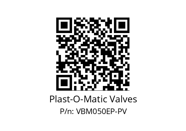   Plast-O-Matic Valves VBM050EP-PV