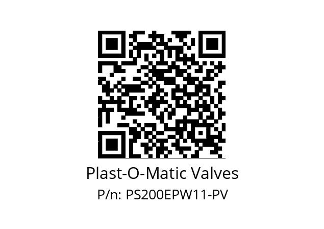   Plast-O-Matic Valves PS200EPW11-PV