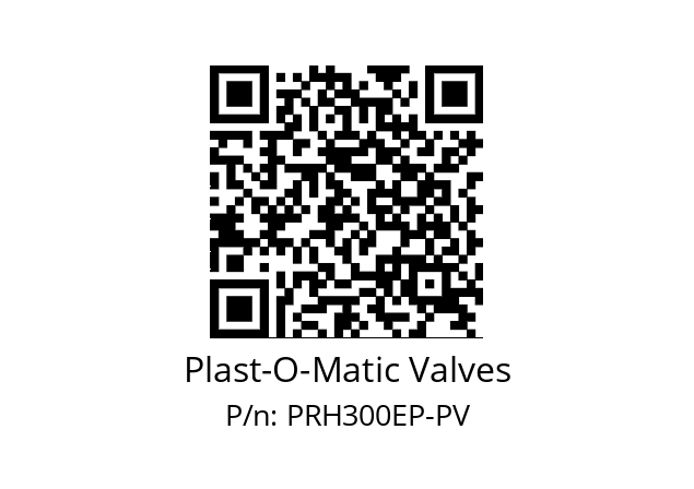   Plast-O-Matic Valves PRH300EP-PV