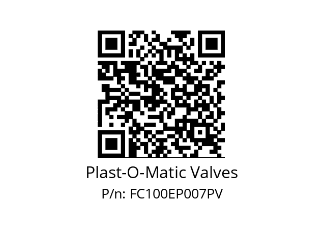   Plast-O-Matic Valves FC100EP007PV