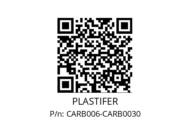   PLASTIFER CARB006-CARB0030