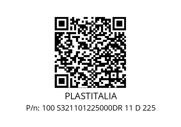   PLASTITALIA 100 S321101225000DR 11 D 225