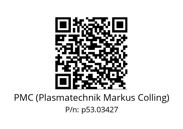   PMC (Plasmatechnik Markus Colling) р53.03427