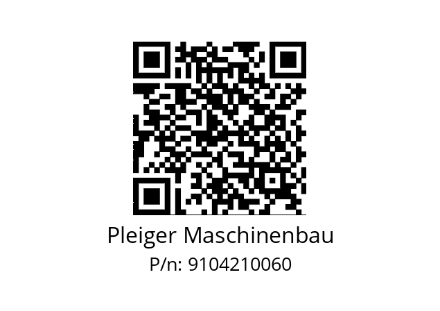   Pleiger Maschinenbau 9104210060