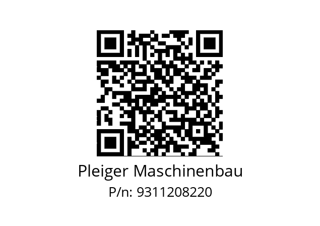   Pleiger Maschinenbau 9311208220