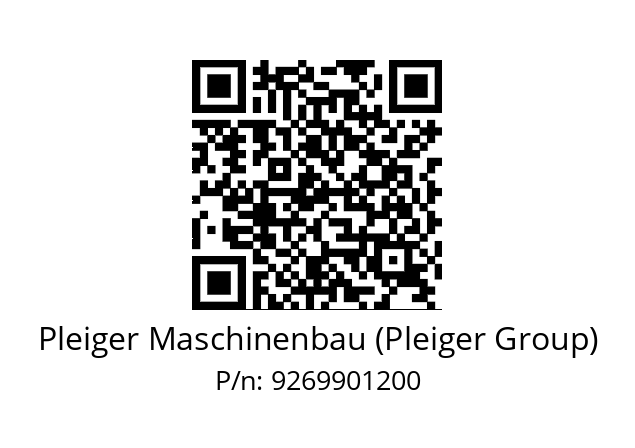   Pleiger Maschinenbau (Pleiger Group) 9269901200