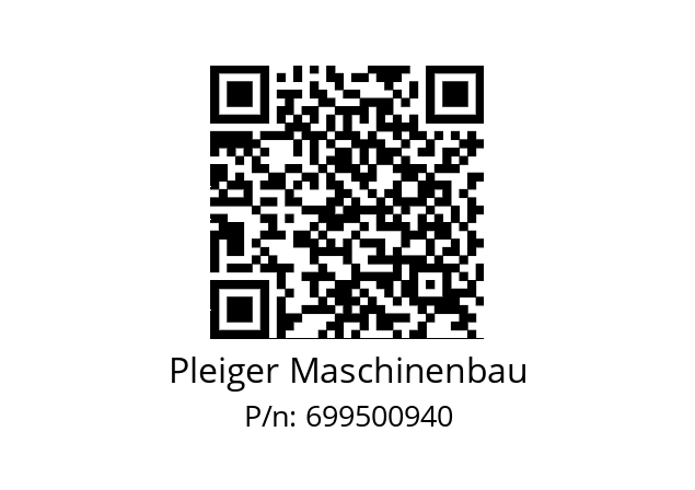   Pleiger Maschinenbau 699500940