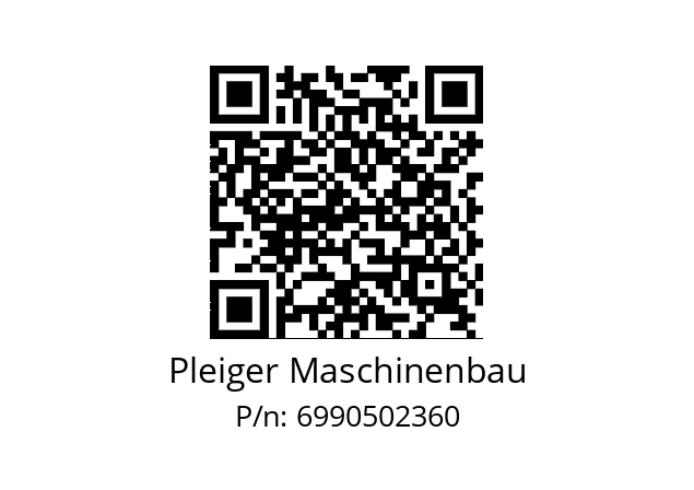   Pleiger Maschinenbau 6990502360