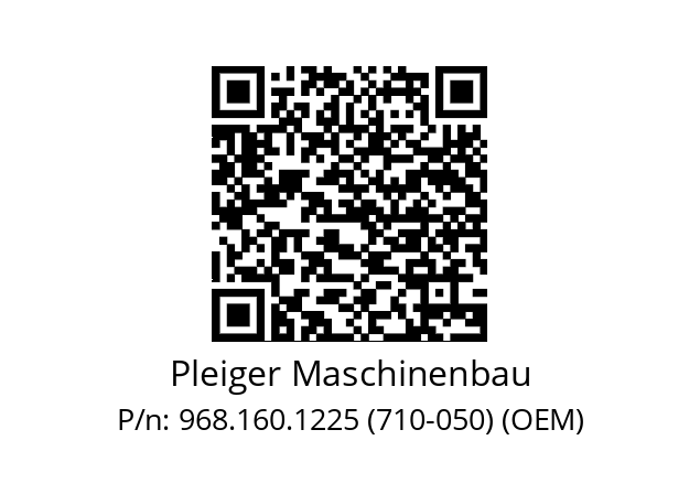   Pleiger Maschinenbau 968.160.1225 (710-050) (OEM)