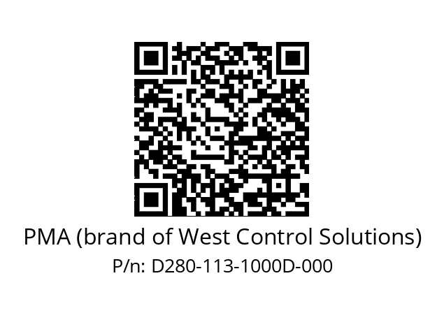   PMA (brand of West Control Solutions) D280-113-1000D-000