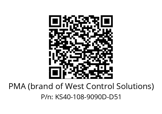   PMA (brand of West Control Solutions) KS40-108-9090D-D51