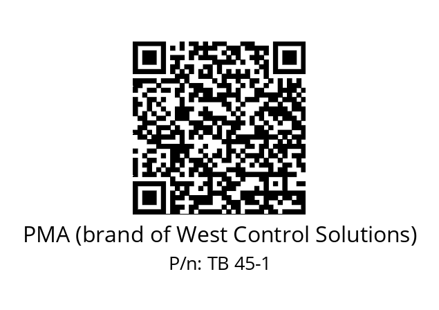   PMA (brand of West Control Solutions) TB 45-1