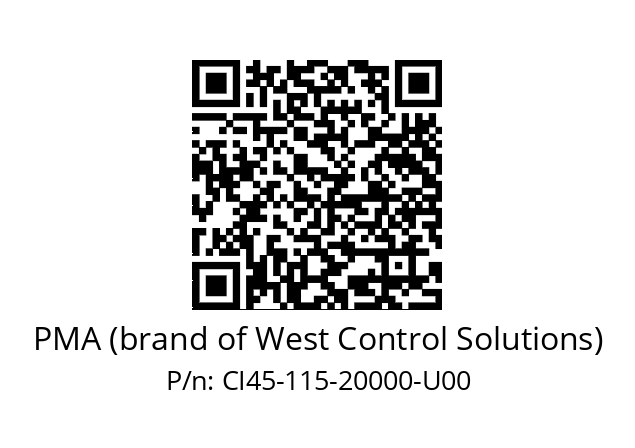   PMA (brand of West Control Solutions) CI45-115-20000-U00