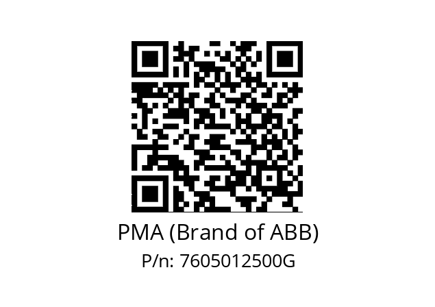   PMA (Brand of ABB) 7605012500G