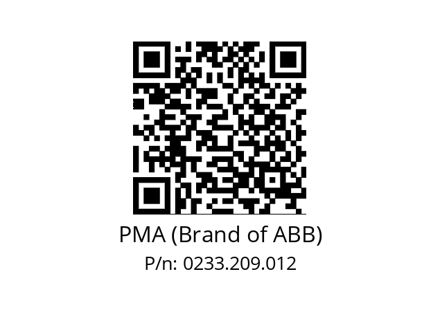   PMA (Brand of ABB) 0233.209.012