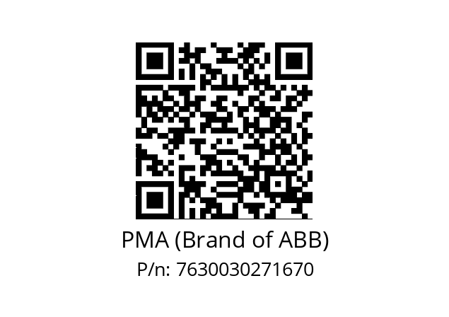   PMA (Brand of ABB) 7630030271670