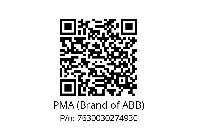   PMA (Brand of ABB) 7630030274930