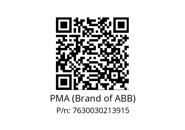   PMA (Brand of ABB) 7630030213915