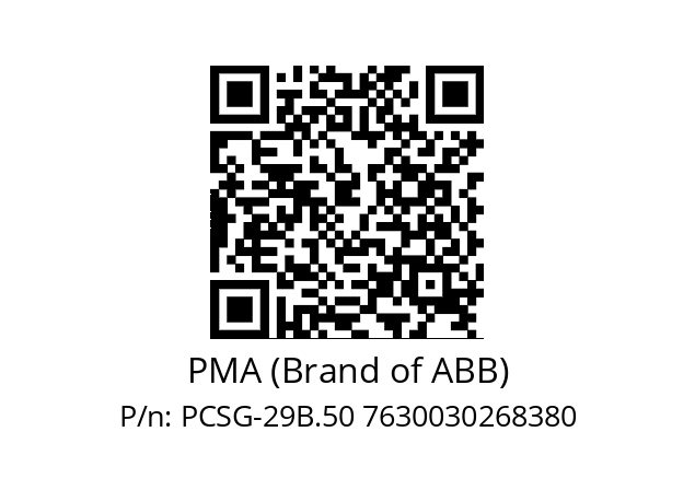   PMA (Brand of ABB) PCSG-29B.50 7630030268380