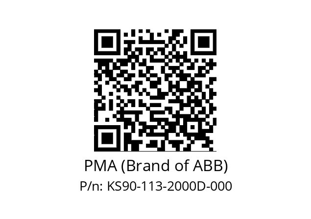   PMA (Brand of ABB) KS90-113-2000D-000