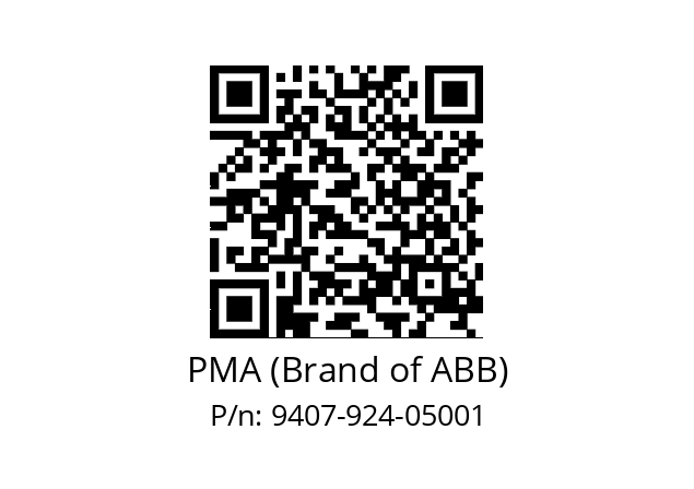   PMA (Brand of ABB) 9407-924-05001