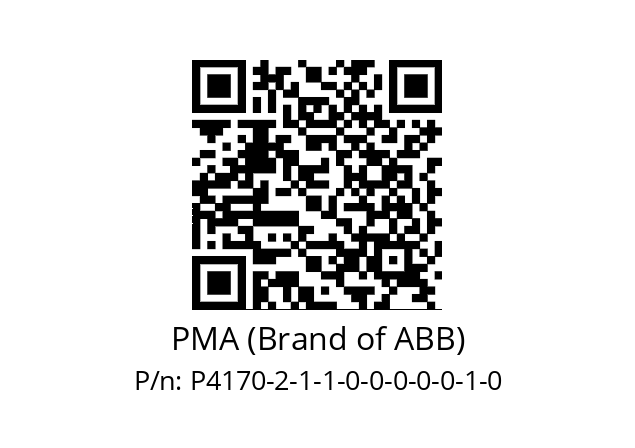   PMA (Brand of ABB) P4170-2-1-1-0-0-0-0-0-1-0