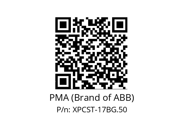   PMA (Brand of ABB) XPCST-17BG.50