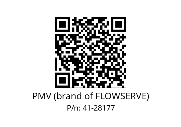   PMV (brand of FLOWSERVE) 41-28177