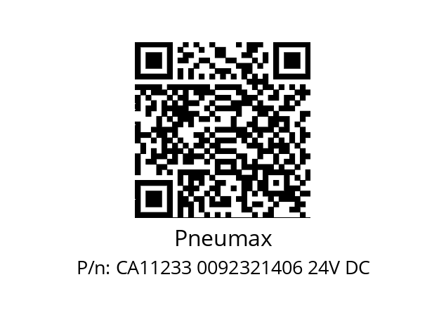   Pneumax CA11233 0092321406 24V DC