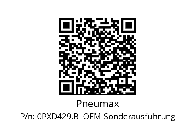   Pneumax 0PXD429.B  OEM-Sonderausfuhrung