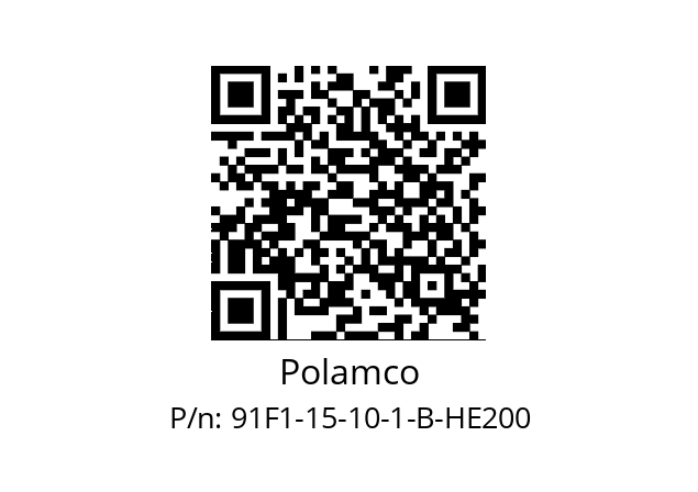   Polamco 91F1-15-10-1-B-HE200