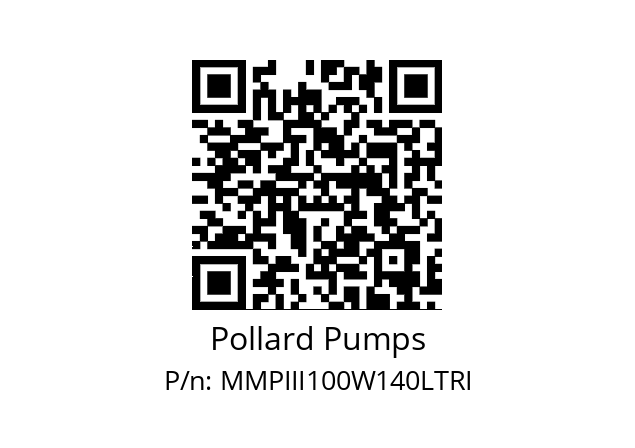   Pollard Pumps MMPIII100W140LTRI