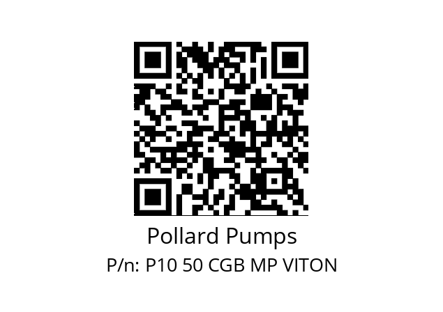   Pollard Pumps P10 50 CGB MP VITON