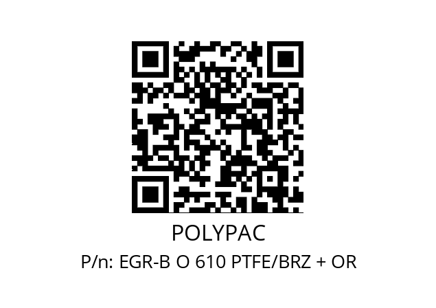   POLYPAC EGR-B O 610 PTFE/BRZ + OR