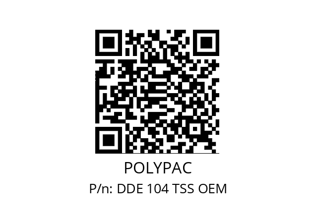   POLYPAC DDE 104 TSS OEM