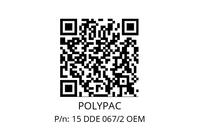   POLYPAC 15 DDE 067/2 OEM