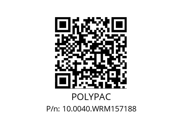   POLYPAC 10.0040.WRM157188