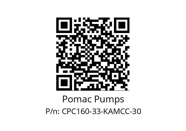   Pomac Pumps CPC160-33-KAMCC-30