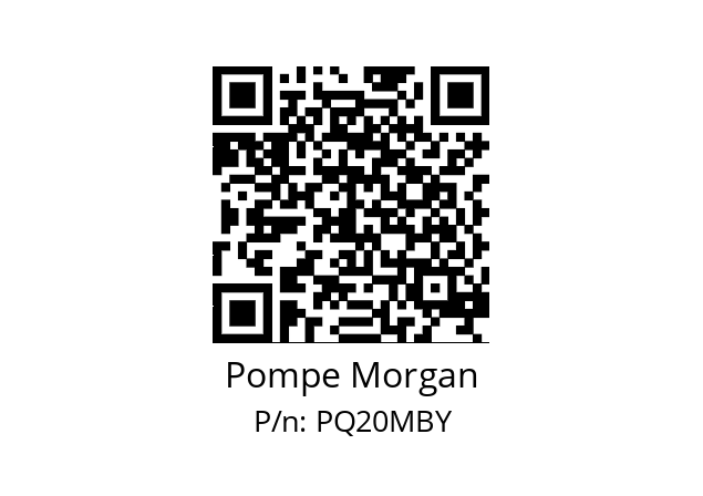   Pompe Morgan PQ20MBY